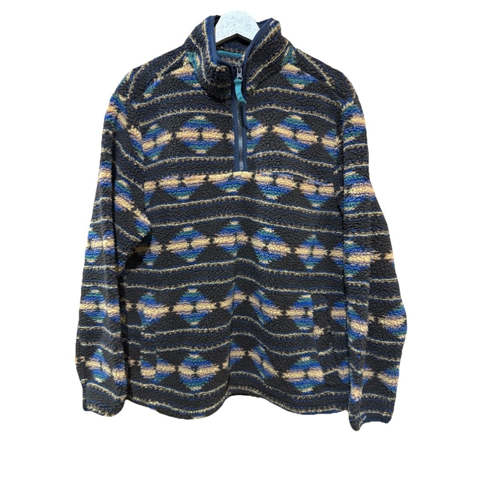 Horizon Bass Creek Outfitters Men's Aztec Sherpa 1/4 Zip Fleece Jacket Medium